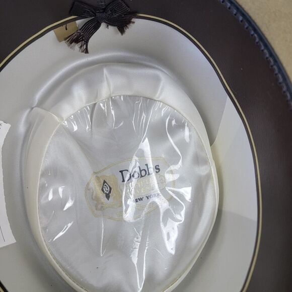 Dobbs Fifth Ave New York Mahoney Tan Beige Wool Men's Hat Sz 7 Fedora Dapper USA - Picture 10 of 16